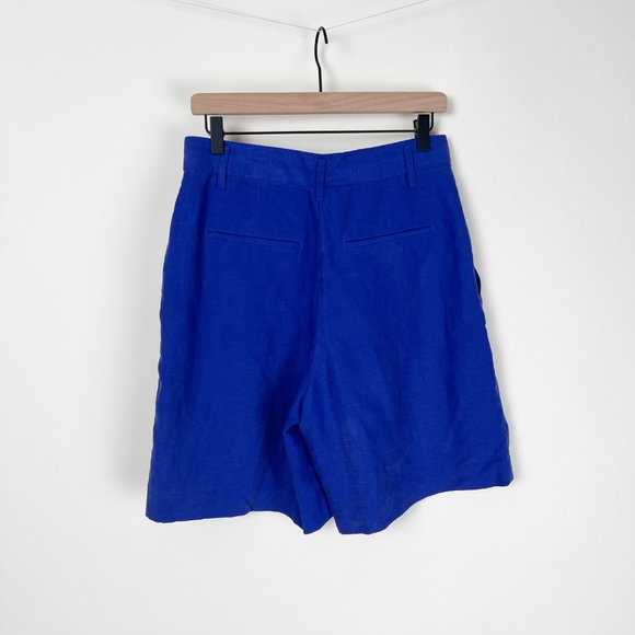 Wilfred Size 8 Grape Linen Blend Women's Shorts - Picture 7 of 8